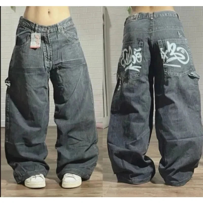 Flame Wide leg baggy Jeans