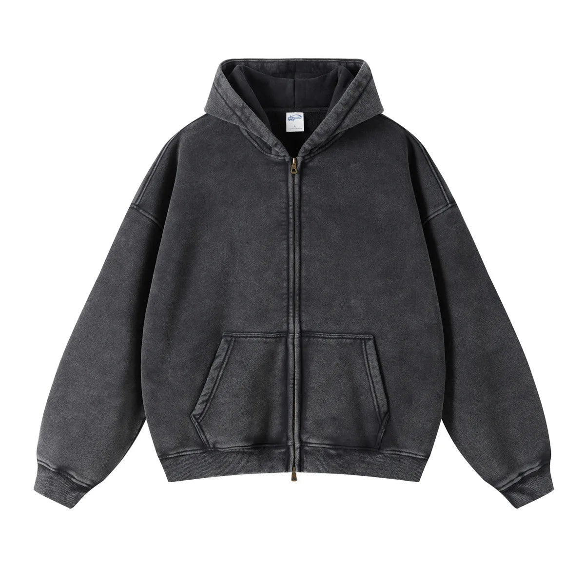 fleece zippered hoodie