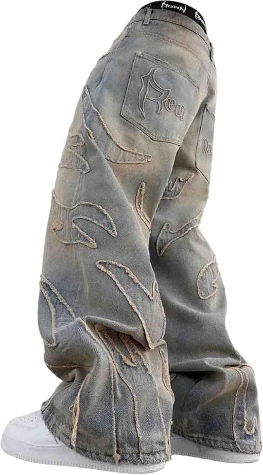 Flame Wide leg baggy Jeans