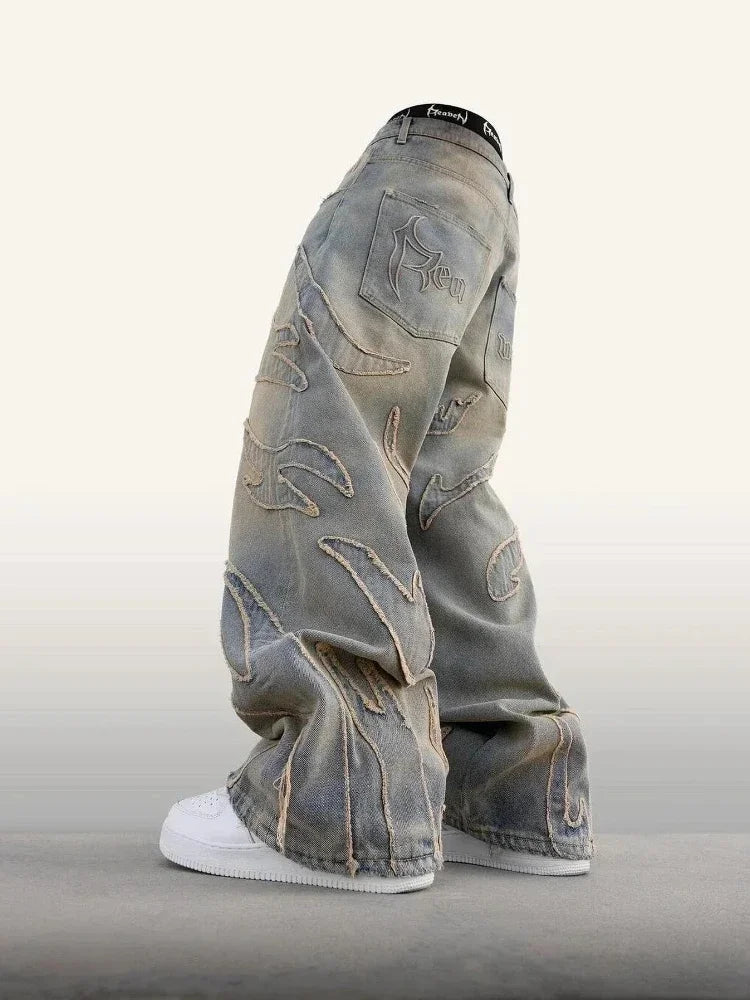 Flame Wide leg baggy Jeans