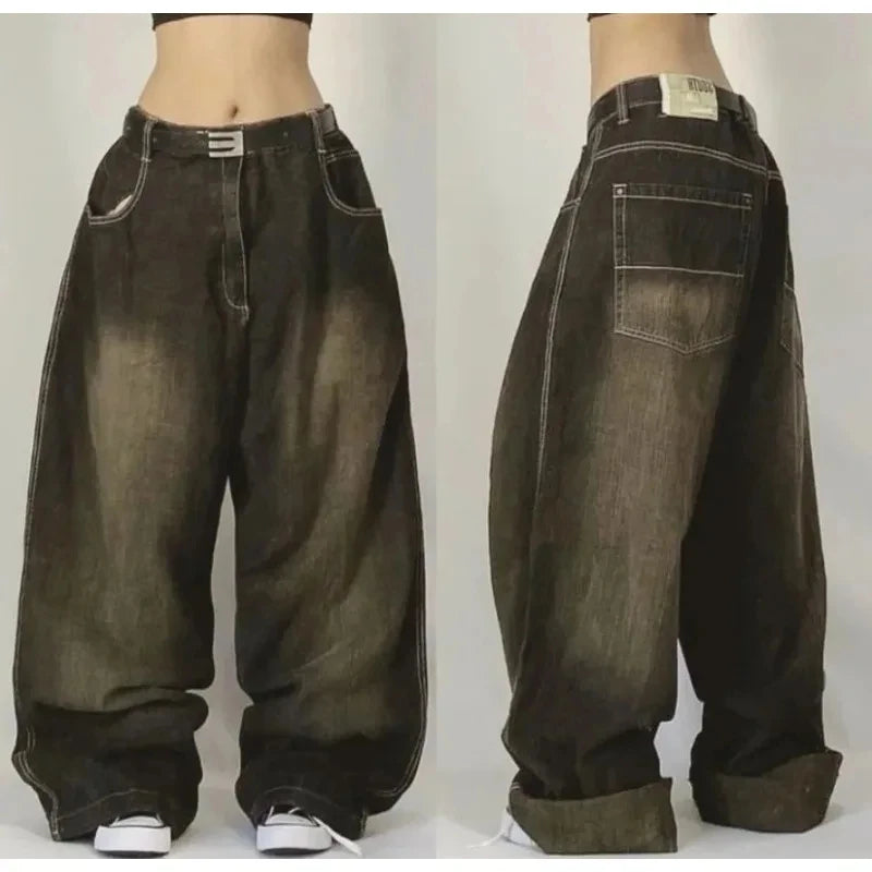 Flame Wide leg baggy Jeans