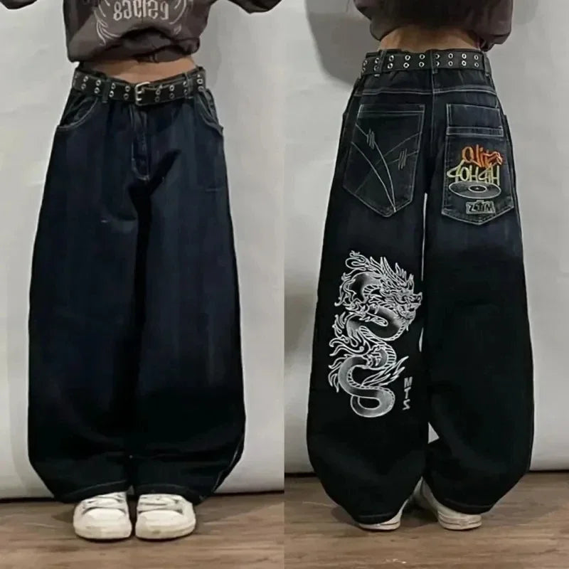 Flame Wide leg baggy Jeans
