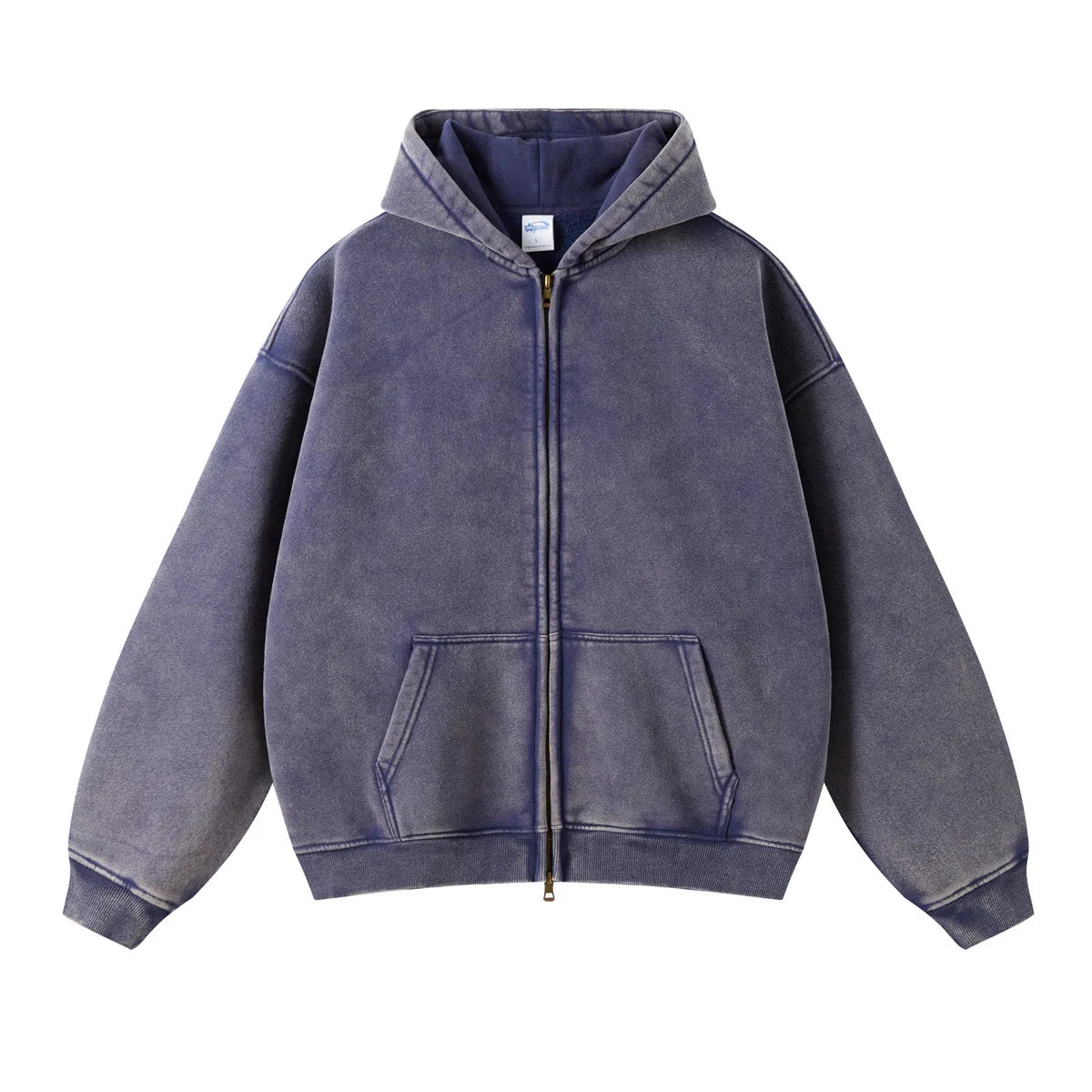 fleece zippered hoodie