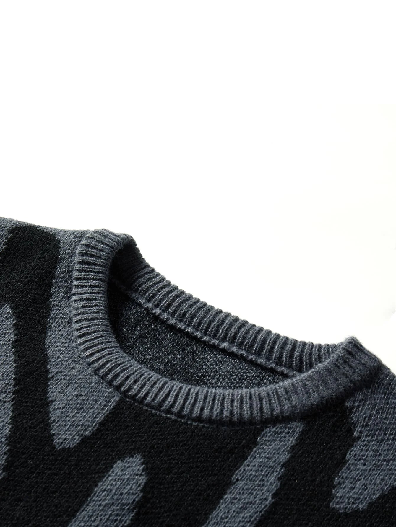 Knitted Men's Pullover graphic