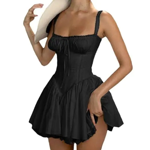 Black Skirt-Dress, Event-casual dress, perfect look and fit, super high quality!